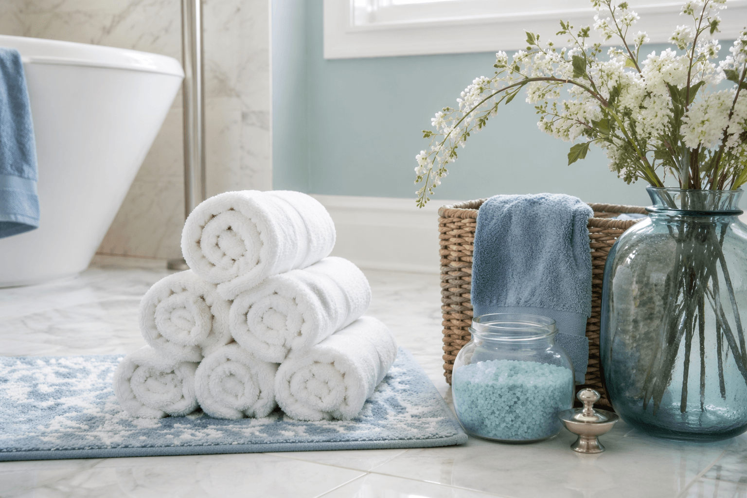 Bath Linen Basket — In the bathroom
